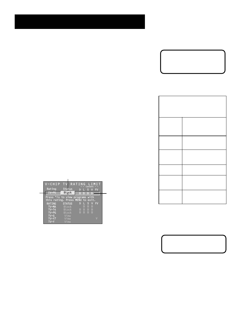 Features and controls, Blocking age-based ratings, Hierarchy of age-based ratings | RCA Pius+ Gold System User Manual | Page 51 / 64