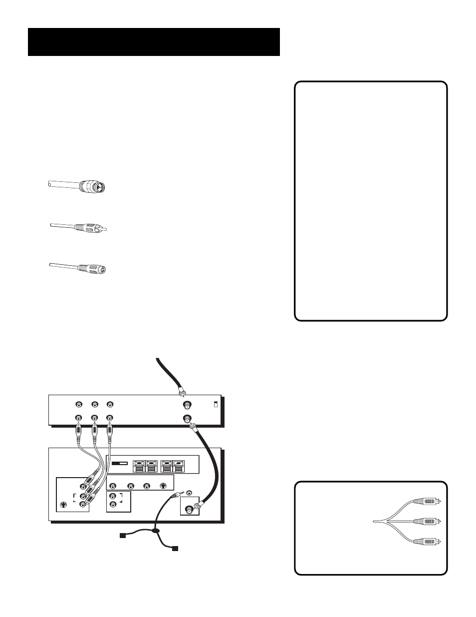 Setup and connections, Sample connections, Cables | Tv and stereo vcr, Cautions, How to view your vcr, Position cables to avoid audio hum or interference, Protect your components from overheating | RCA Pius+ Gold System User Manual | Page 9 / 64
