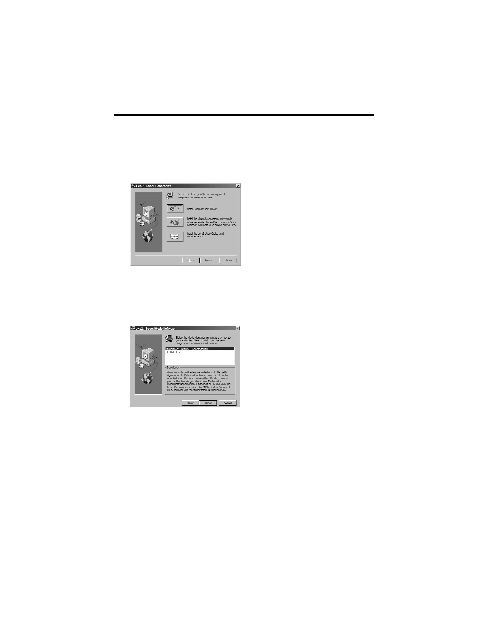 Getting started, Install the music management software | RCA RD2211 User Manual | Page 10 / 64