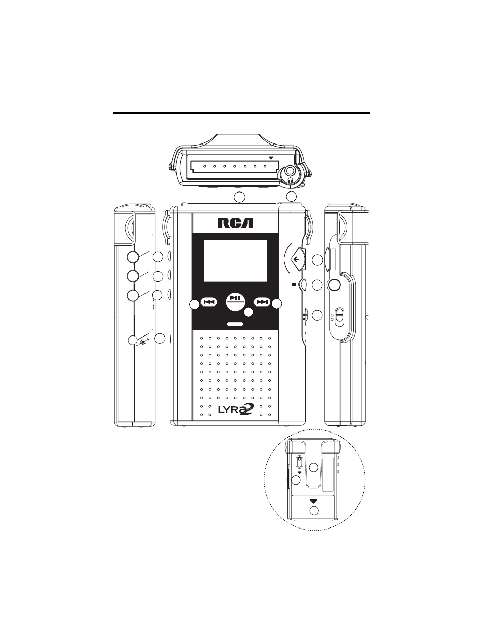 Player features, Controls, Lcd display | RCA RD2211 User Manual | Page 39 / 64