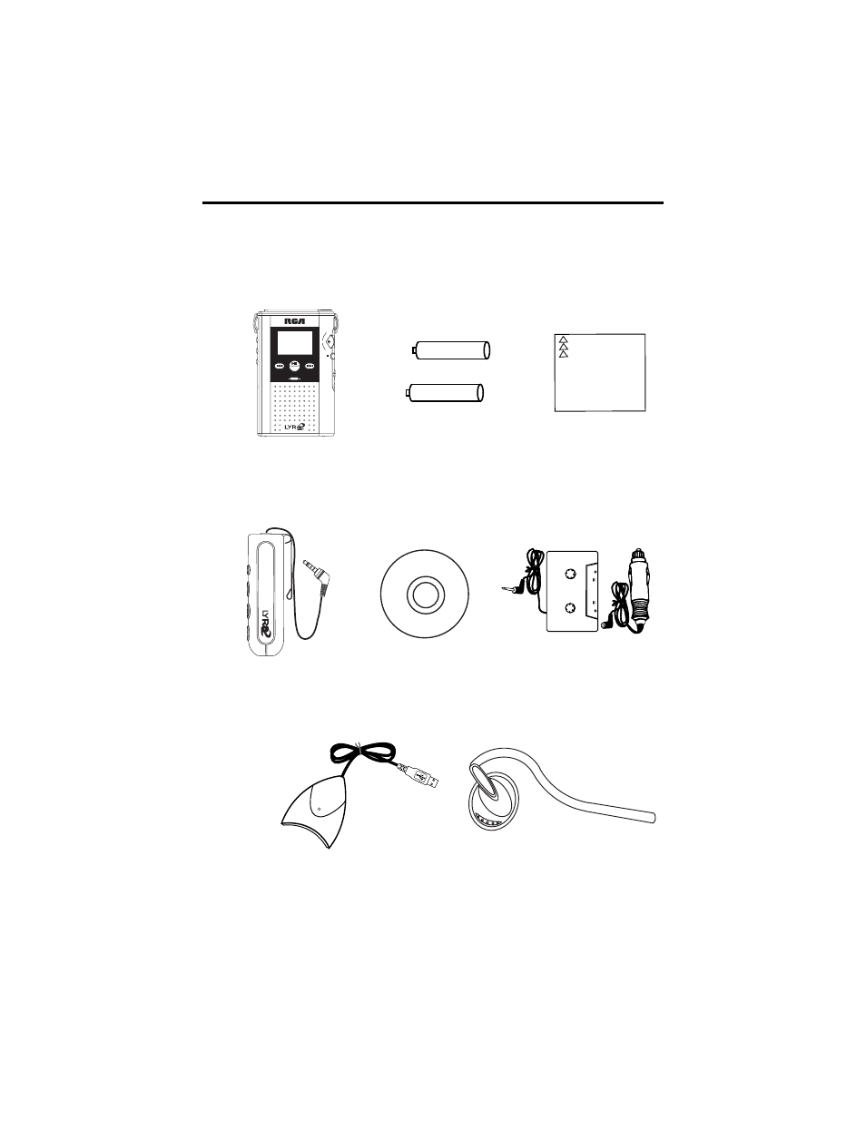 Getting started, Compactflash, Unpack the player and accessories | Personal digital player / fm tuner | RCA RD2211 User Manual | Page 7 / 64