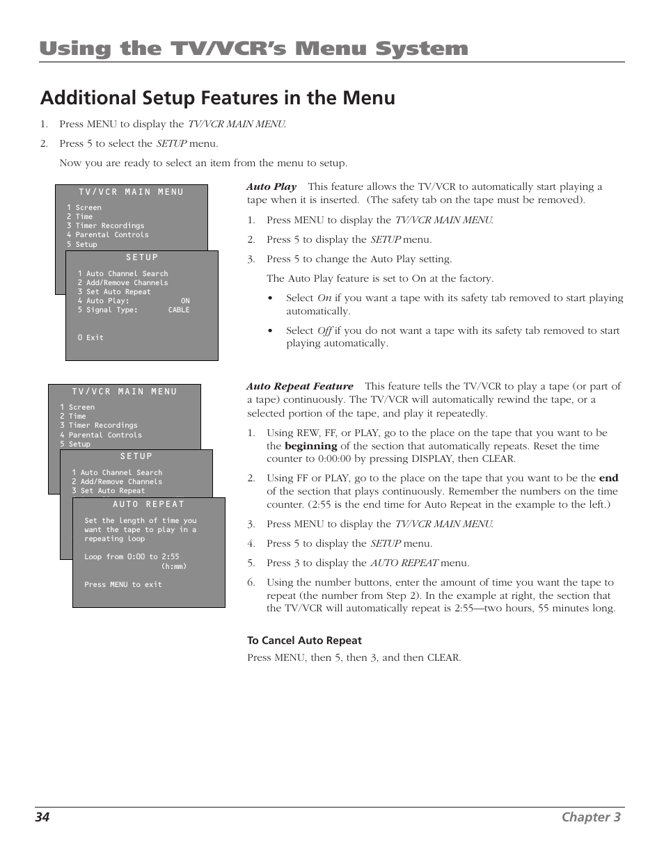 34 chapter 3 | RCA T13208 User Manual | Page 36 / 48