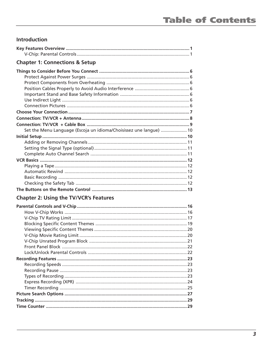 RCA T13208 User Manual | Page 5 / 48