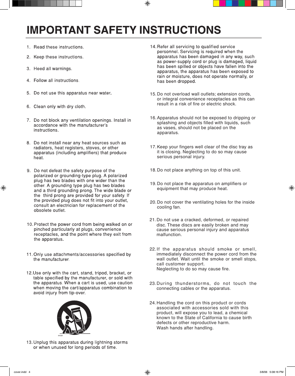 RCA HDV5000 User Manual | Page 3 / 62