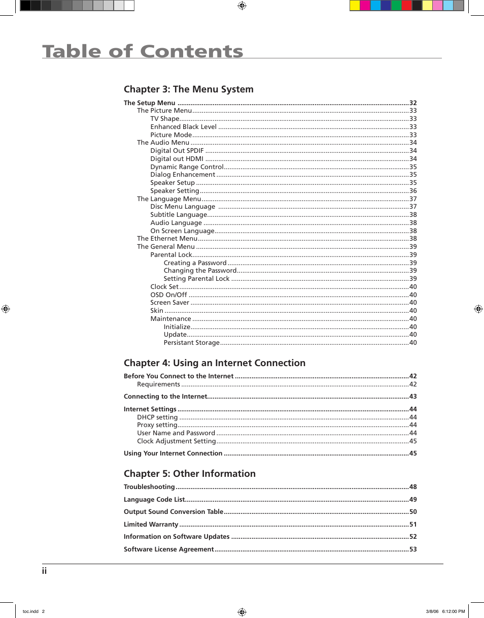 RCA HDV5000 User Manual | Page 6 / 62