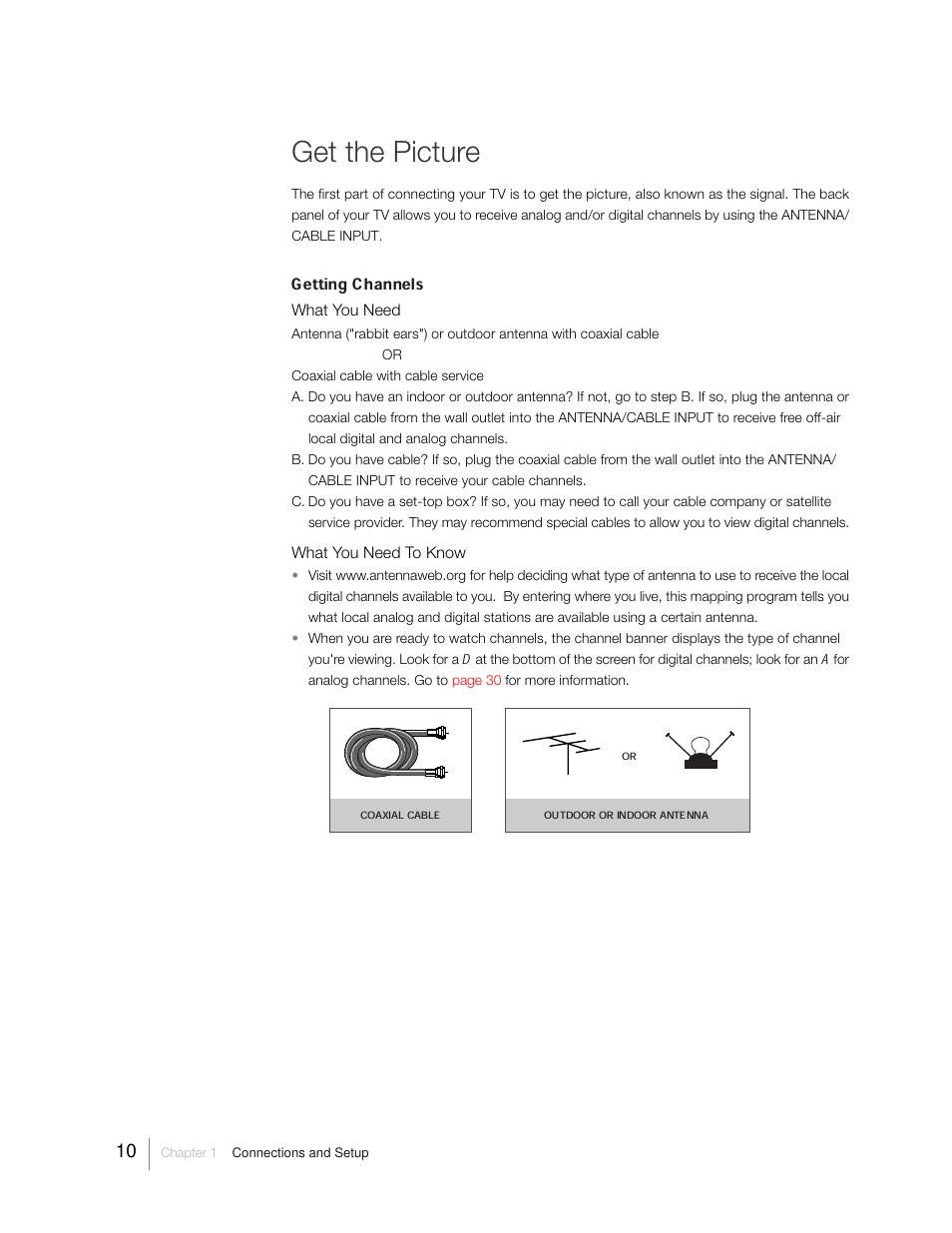 Get the picture | RCA 31Series User Manual | Page 10 / 48
