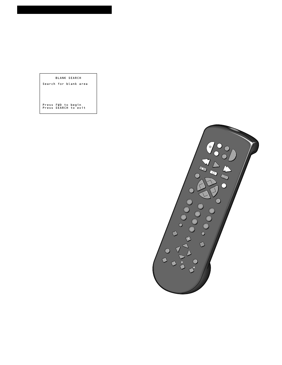 Using the playback features, 23 playing a tape blank search, Commercial scan (search button) | Pro-tect plus™ locking feature | RCA VR539 User Manual | Page 25 / 48