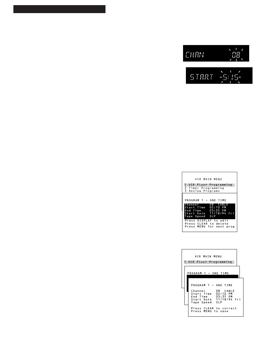 Recording while you’re away (timer recording), 32 recording a program, Editing a vcr plus+ or timer recording | RCA VR539 User Manual | Page 34 / 48