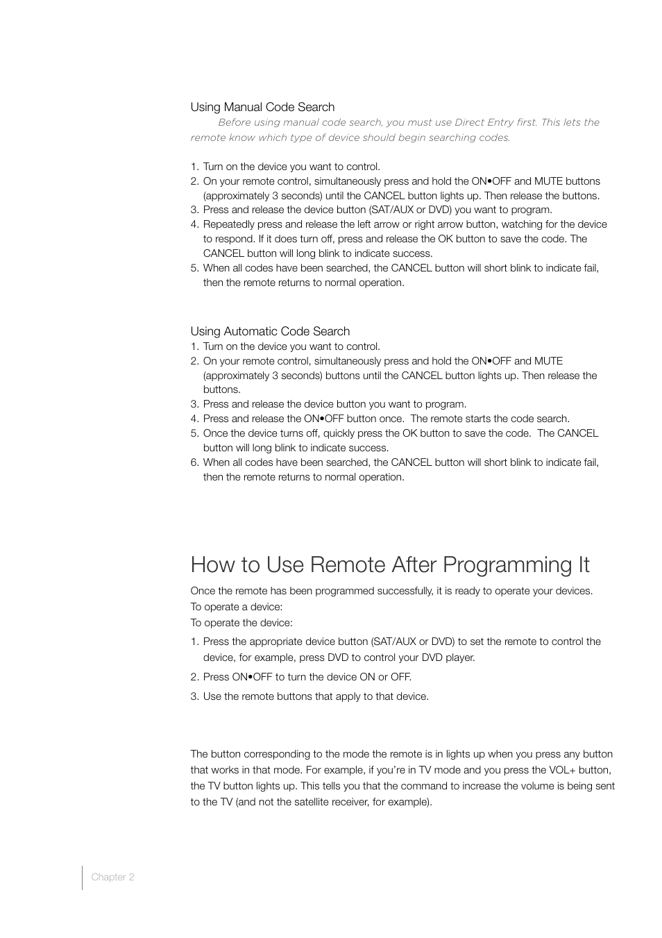 How to use remote after programming it | RCA L40HD33D User Manual | Page 26 / 56