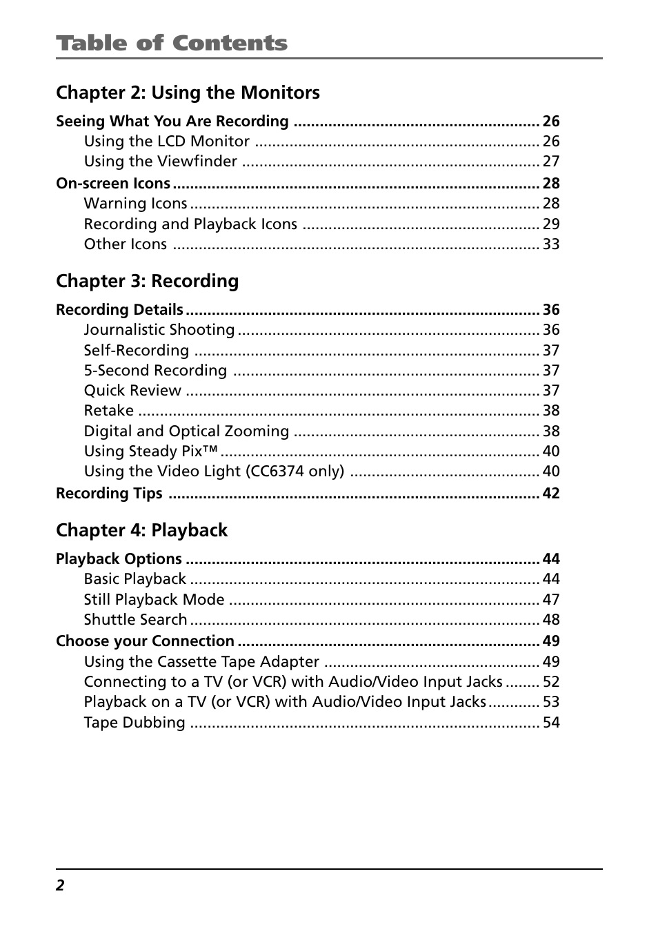RCA CC6374 User Manual | Page 4 / 104