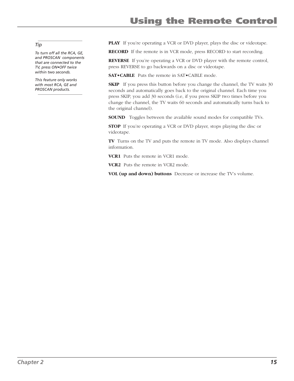 Using the remote control | RCA F25339 User Manual | Page 17 / 48