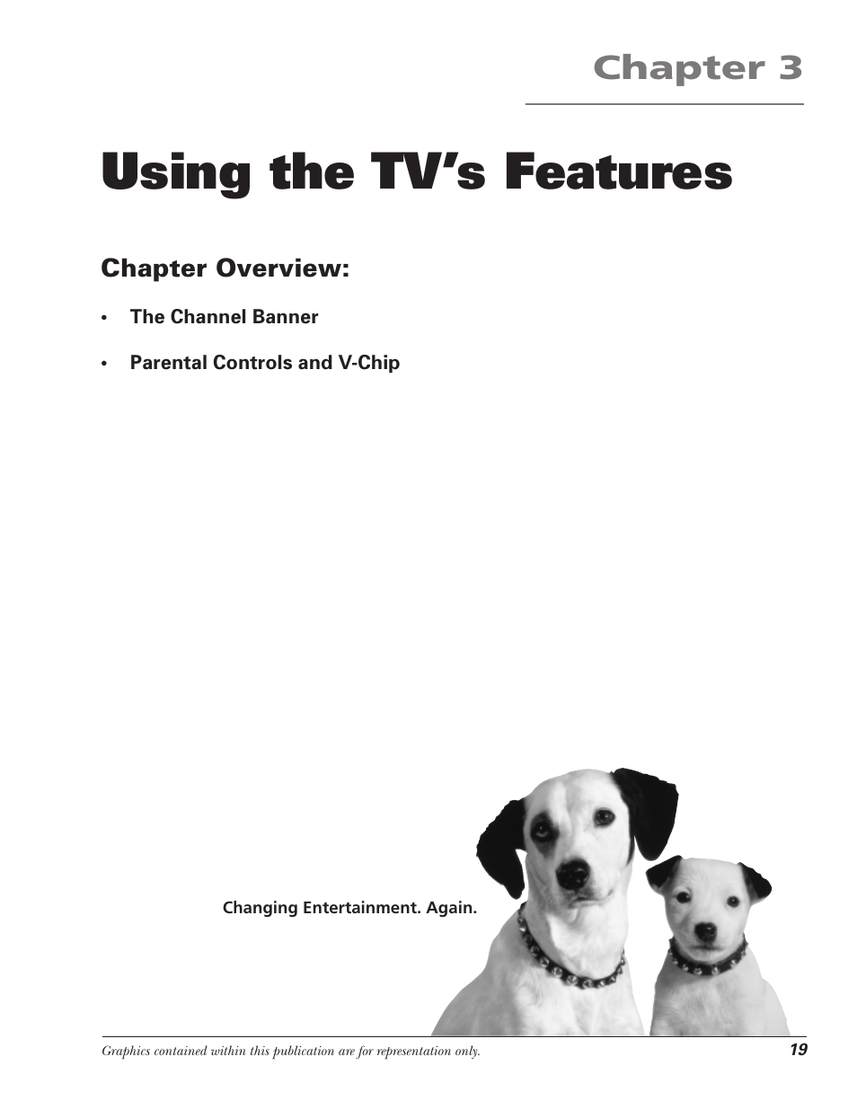Using the tv’s features, Chapter 3 | RCA F25339 User Manual | Page 21 / 48