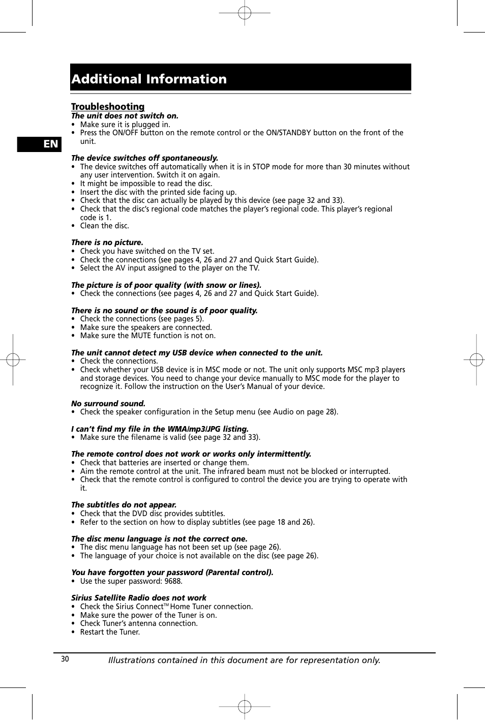 Additional information | RCA RTD260 User Manual | Page 32 / 38