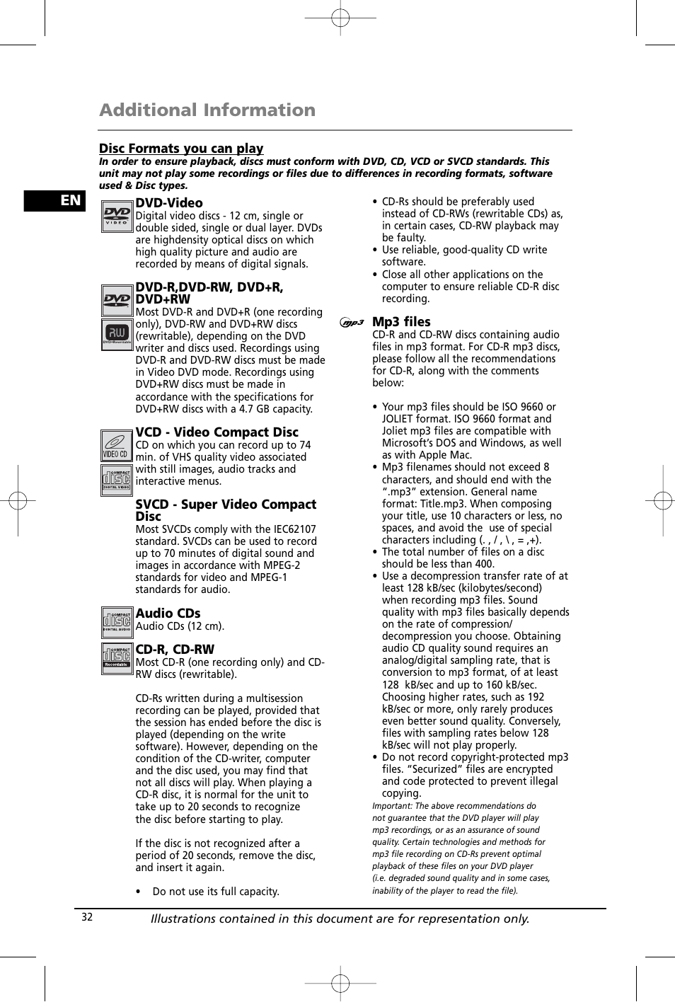 Additional information | RCA RTD260 User Manual | Page 34 / 38