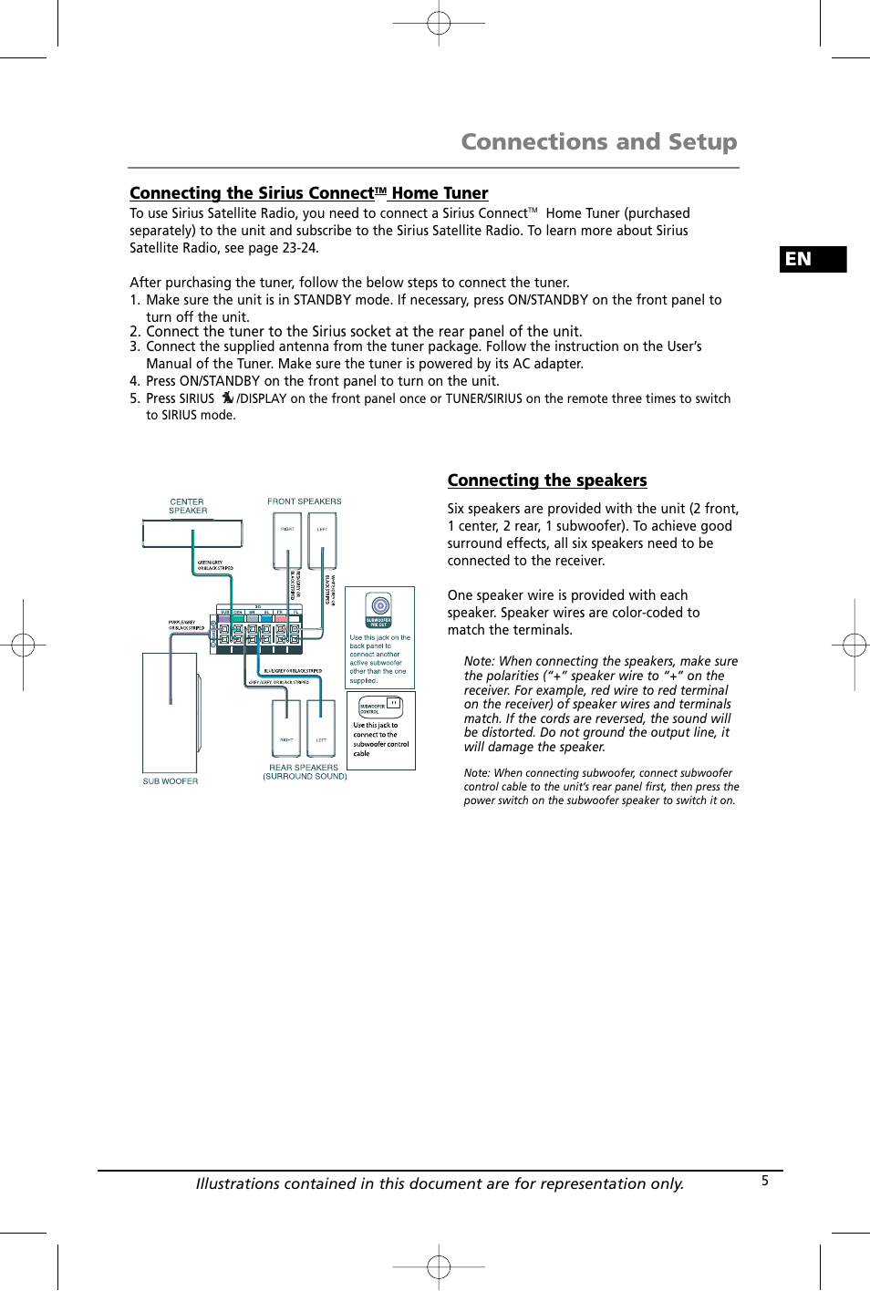 Connections and setup | RCA RTD260 User Manual | Page 7 / 38