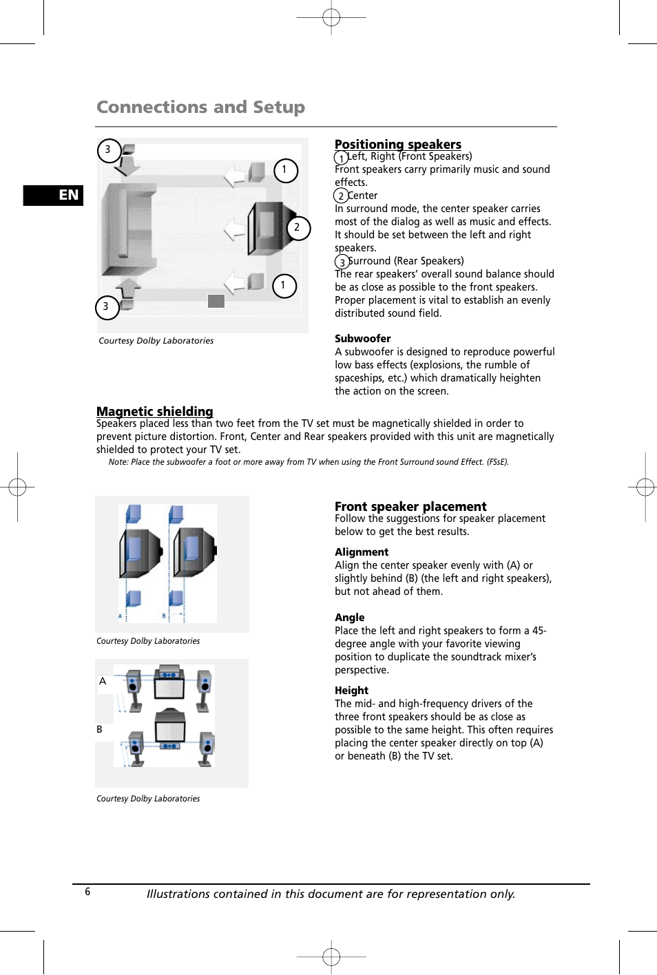 Connections and setup | RCA RTD260 User Manual | Page 8 / 38