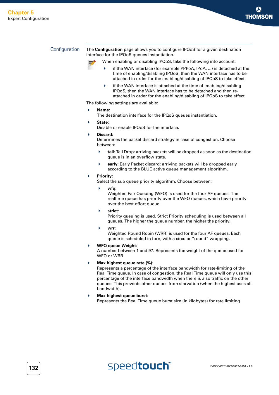 Configuration, Chapter 5 | RCA 605 User Manual | Page 142 / 208