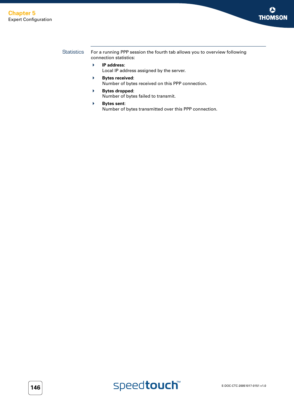 Statistics, Chapter 5 | RCA 605 User Manual | Page 156 / 208