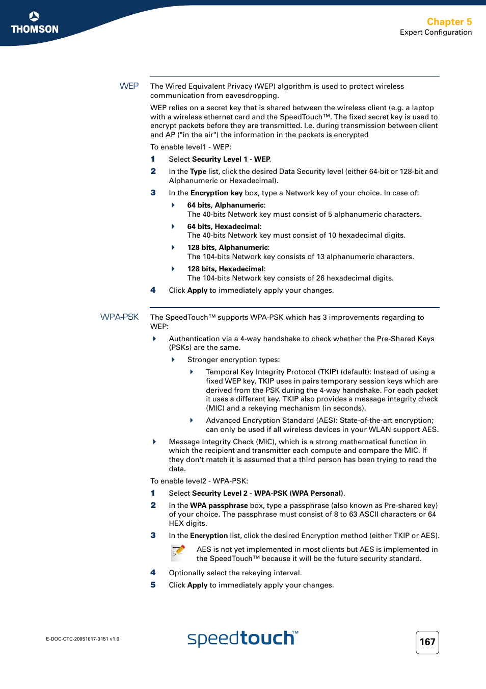 Wpa-psk, Chapter 5 | RCA 605 User Manual | Page 177 / 208