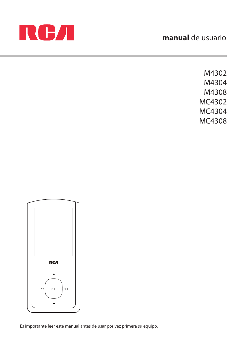 RCA MC4308 User Manual | Page 30 / 87