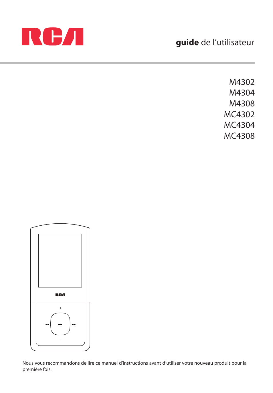 RCA MC4308 User Manual | Page 59 / 87