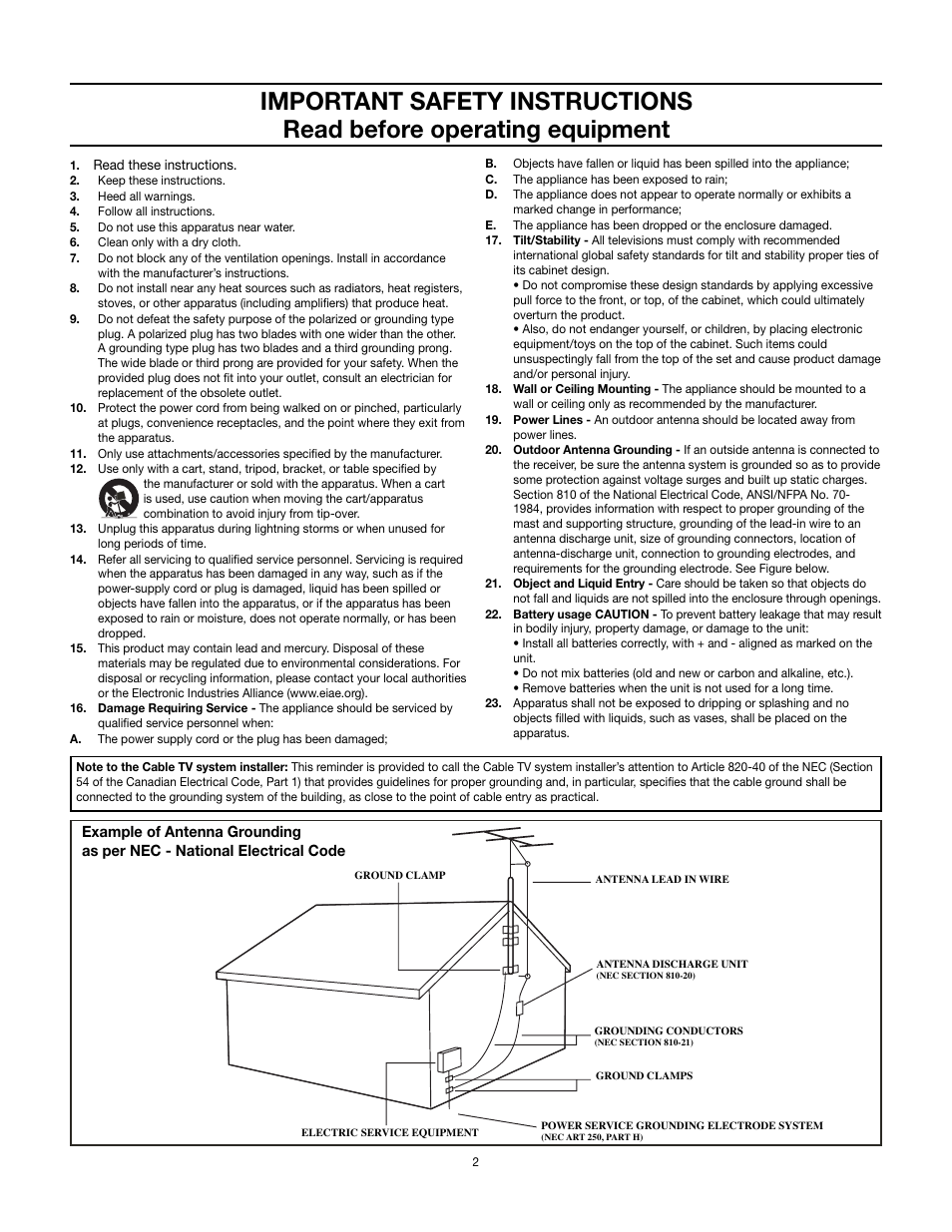 RCA 32v432T User Manual | Page 3 / 40