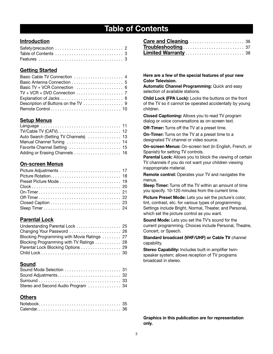 RCA 32v432T User Manual | Page 4 / 40