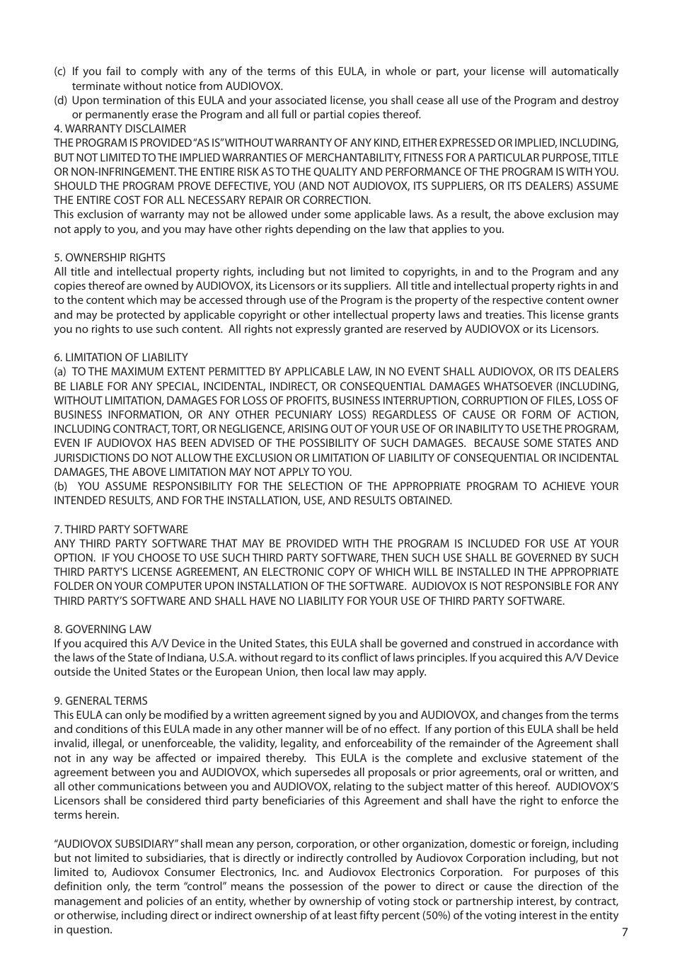RCA EZ1010BL User Manual | Page 8 / 29