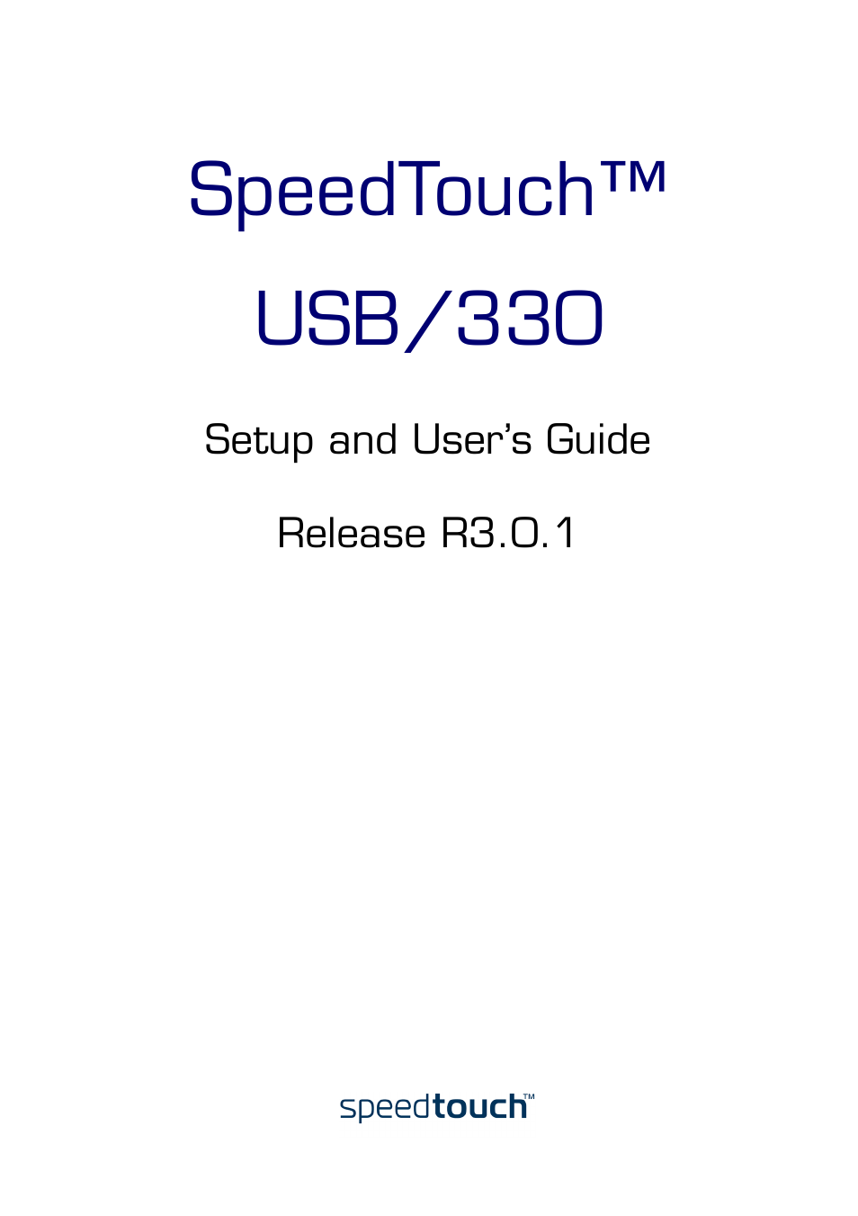 Speedtouch™ usb/330 | RCA 300 Series User Manual | Page 3 / 64