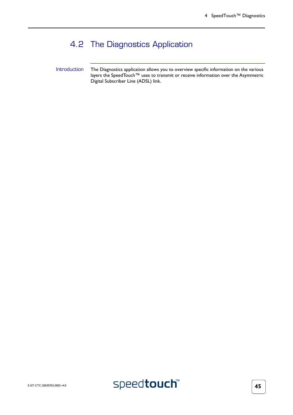 2 the diagnostics application, Introduction, The diagnostics application | RCA 300 Series User Manual | Page 47 / 64