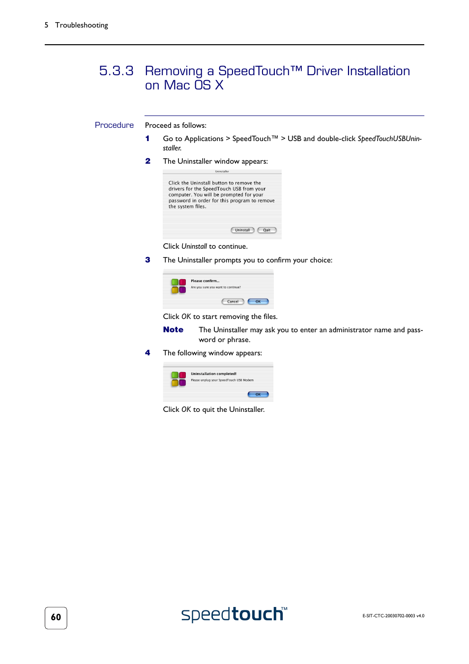 Procedure, Oceed with | RCA 300 Series User Manual | Page 62 / 64