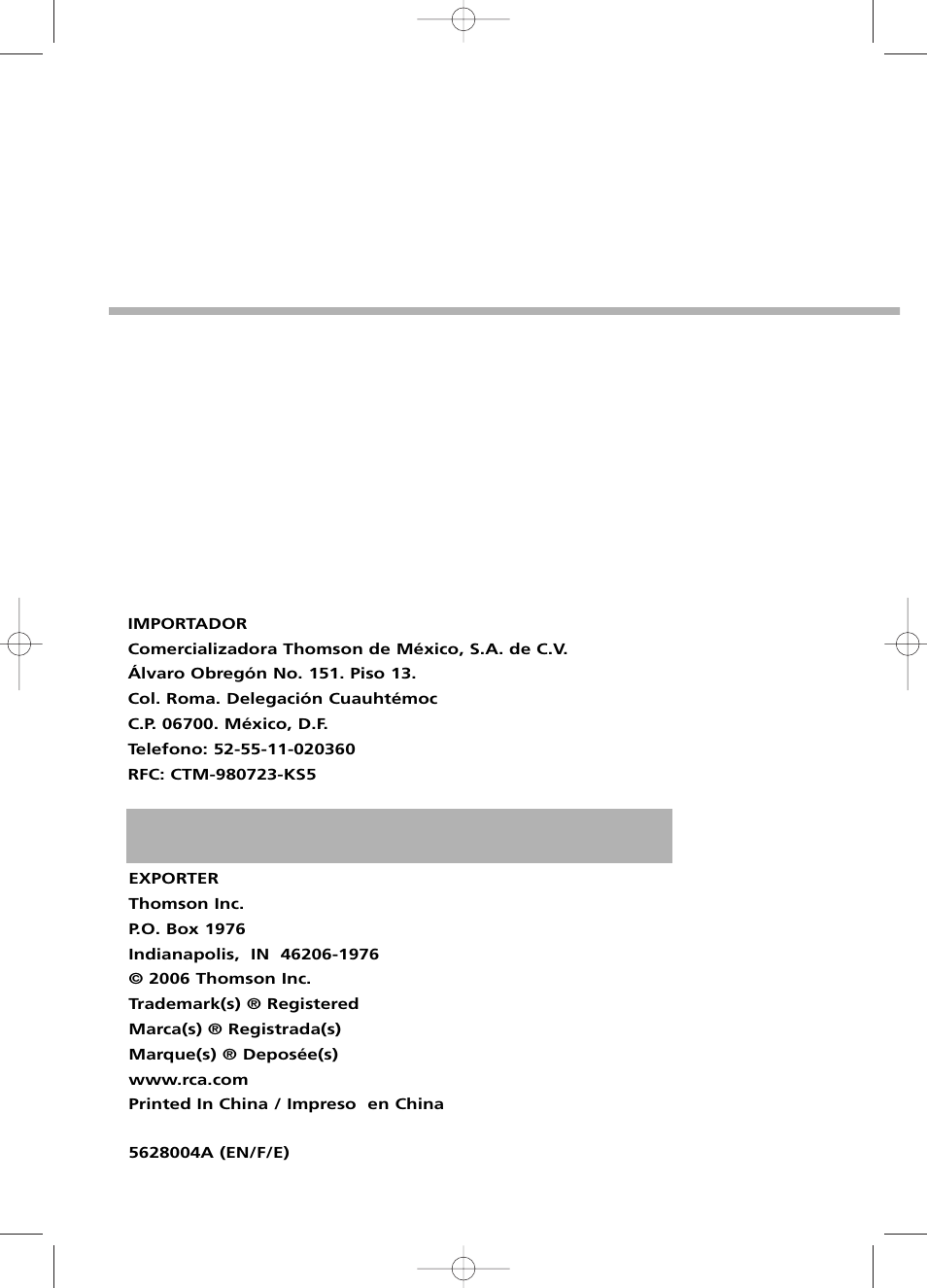 RCA RS2100 User Manual | Page 31 / 31
