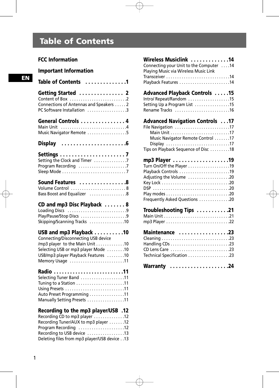 RCA RS2100 User Manual | Page 6 / 31