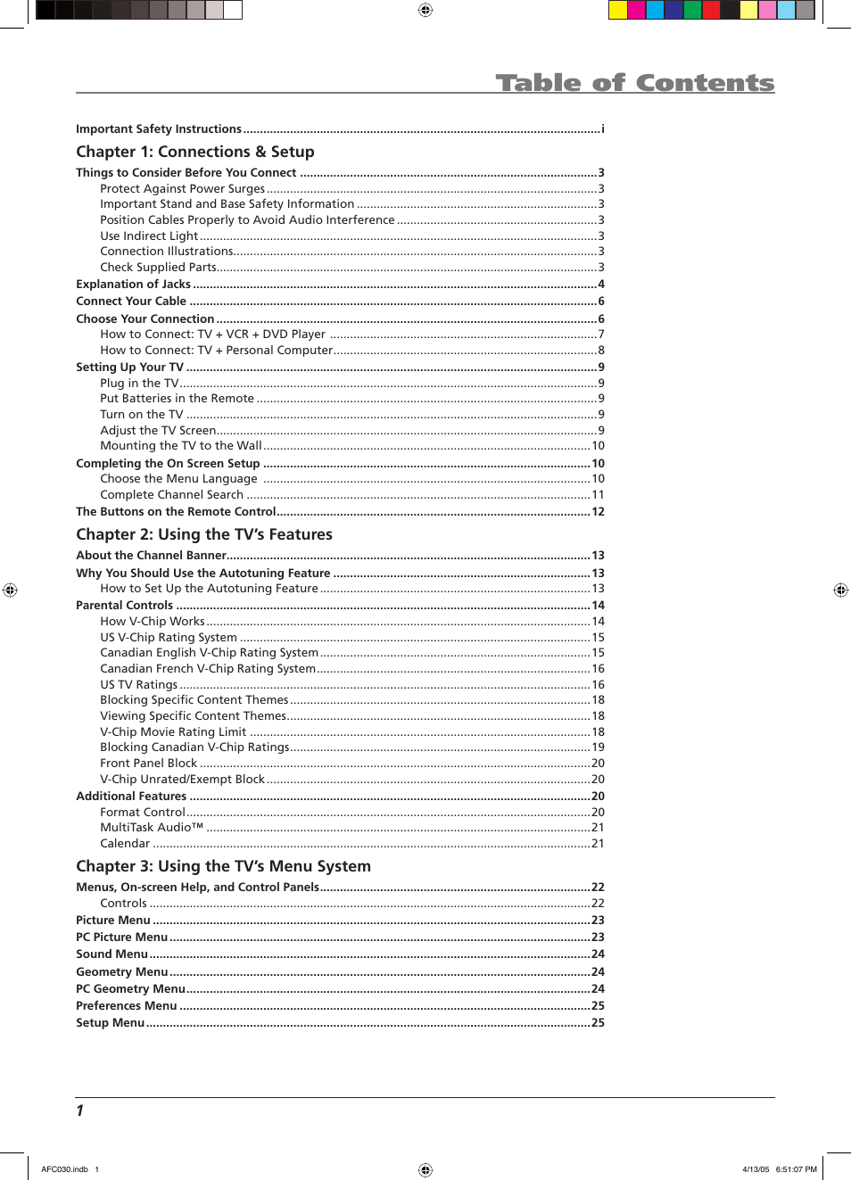 RCA L23W10 User Manual | Page 5 / 36