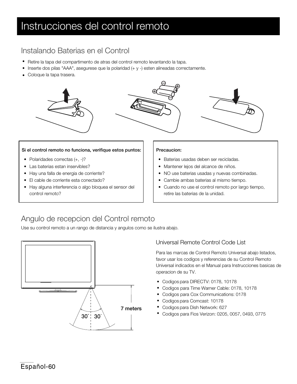 P54.pdf, Instrucciones del control remoto, Español | RCA 42PA30RQ User Manual | Page 63 / 88
