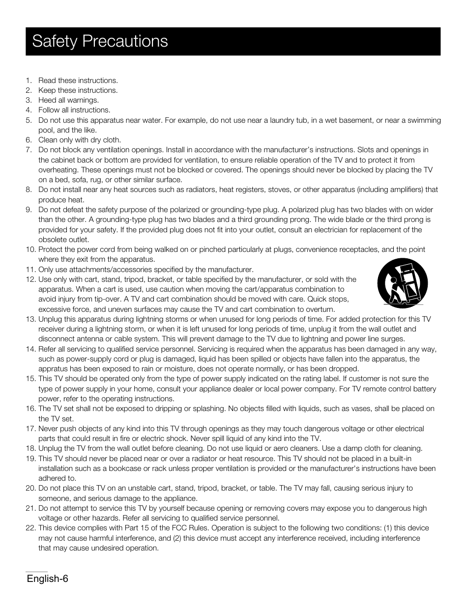 P04.pdf, Safety precautions | RCA 42PA30RQ User Manual | Page 7 / 88