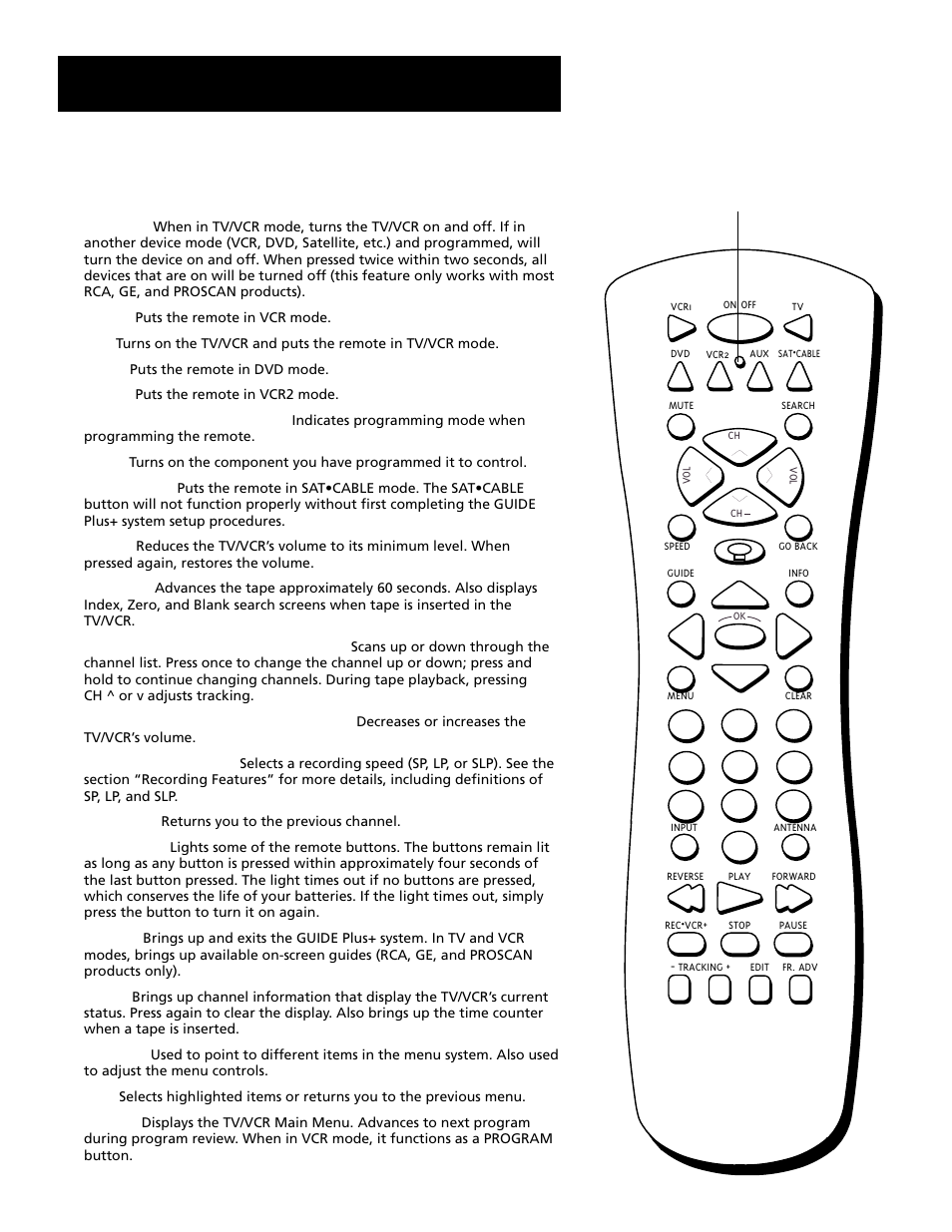 Using the remote, Remote control buttons | RCA T19067 User Manual | Page 18 / 64