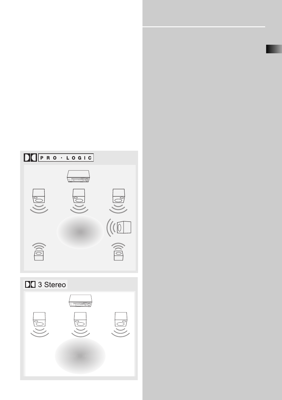 Advanced sound control, Sound enhancement systems, Dolby pro logic and dolby 3 stereo | Dolby digital, Recording dolby digital source | RCA RT2250 User Manual | Page 21 / 31