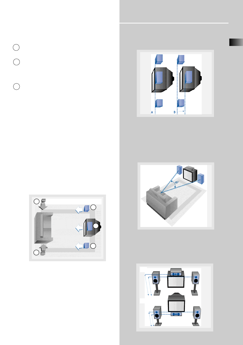 Getting started, Positioning your speaker, Front speaker placement | Advanced setting | RCA RT2250 User Manual | Page 9 / 31