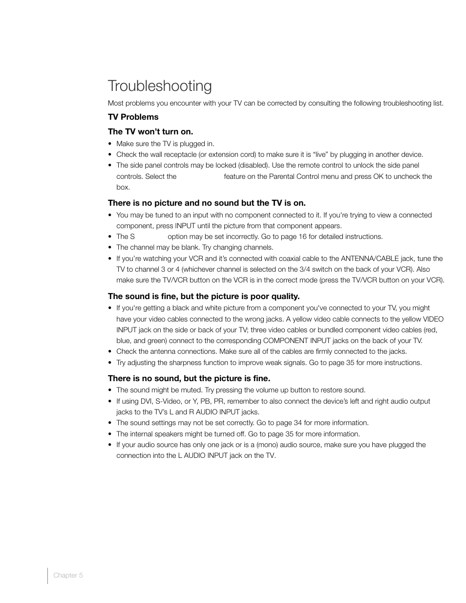Troubleshooting | RCA L46FHD2X48 User Manual | Page 42 / 52