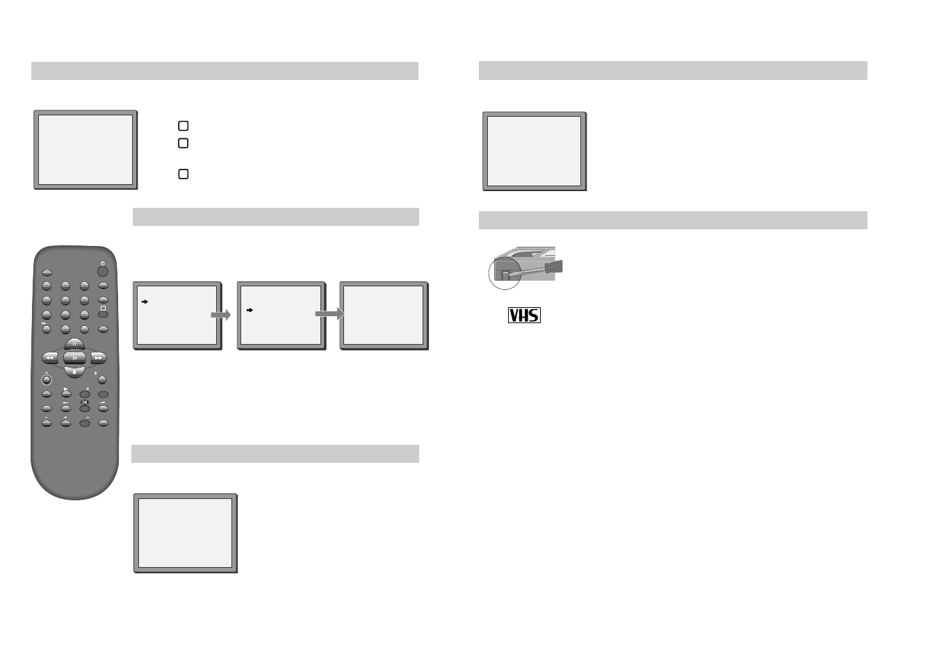23 22 resetting the counter to zero, Cassettes, Clock and counter display | Remaining time and cassette length, Finding the counter zero position | RCA BLD-6HD1 User Manual | Page 13 / 17