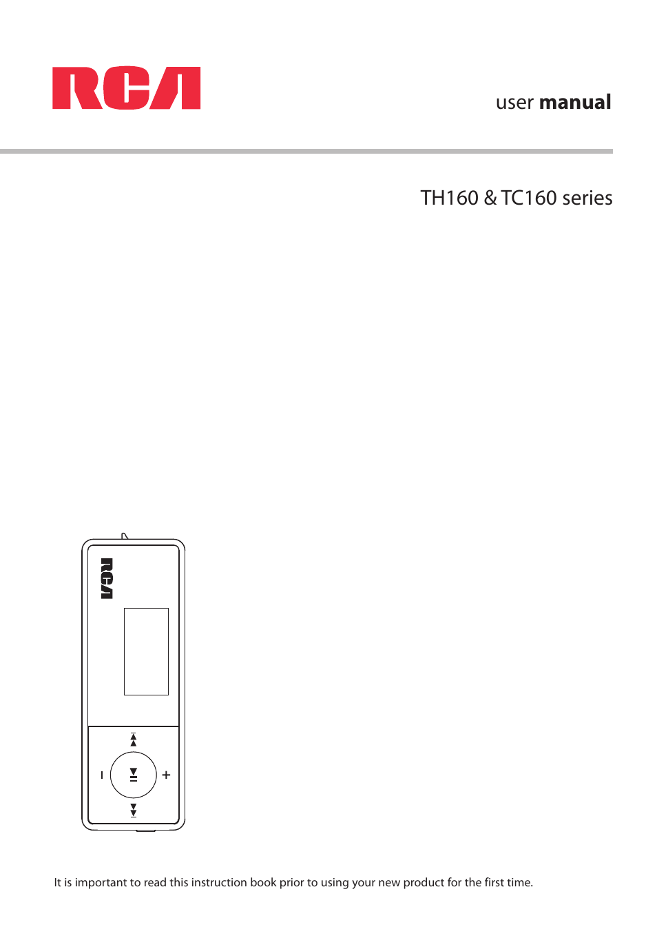 RCA TC160 User Manual | 27 pages