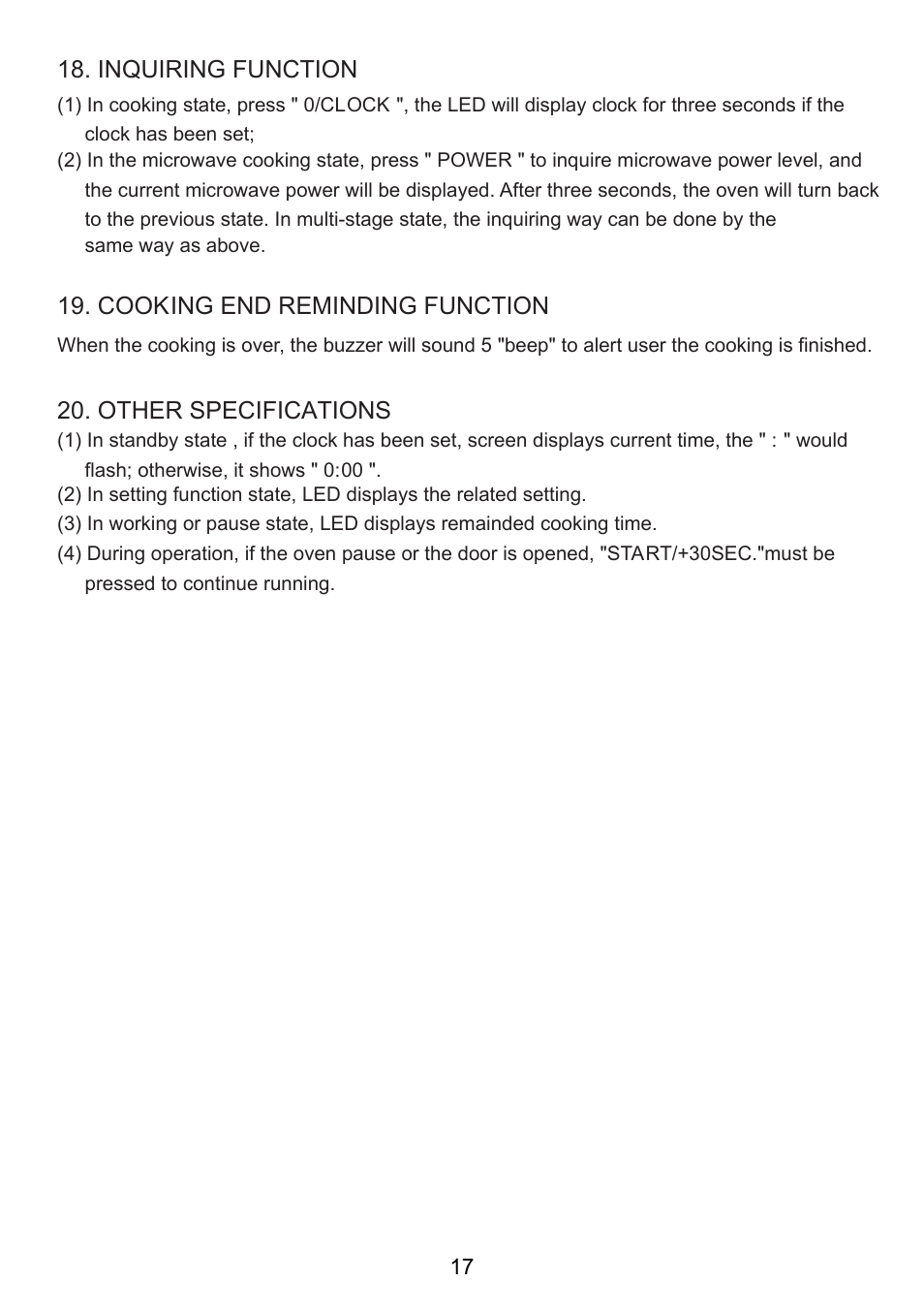 RCA RMW713-WHITE User Manual | Page 17 / 19
