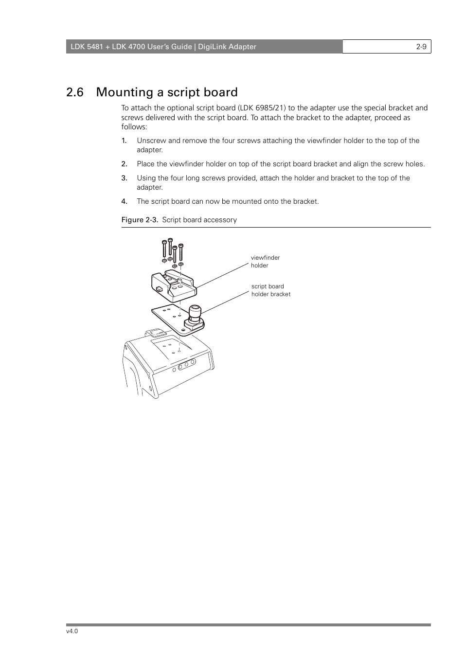 6 mounting a script board | RCA LDK 5481 User Manual | Page 19 / 48
