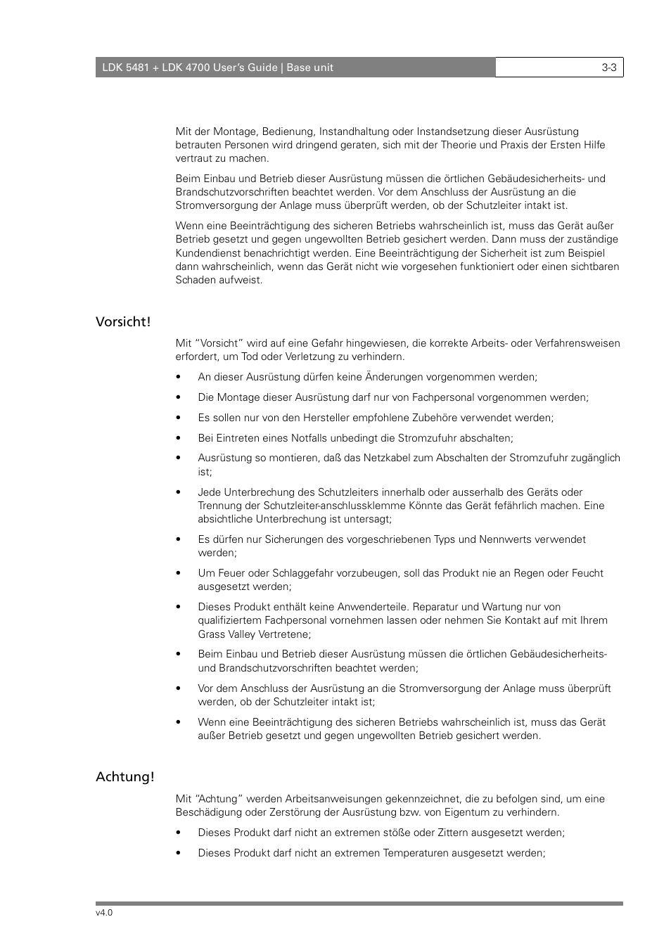 Vorsicht, Achtung | RCA LDK 5481 User Manual | Page 31 / 48