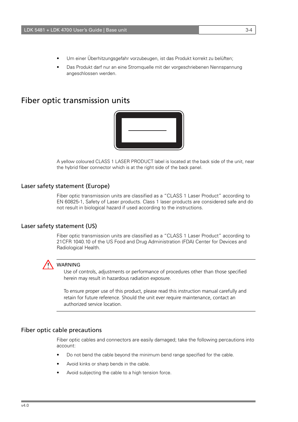 Fiber optic transmission units | RCA LDK 5481 User Manual | Page 32 / 48