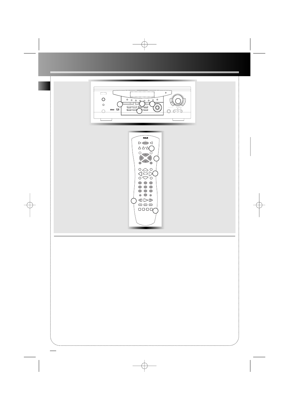 Operating your receiver, 10 en the built-in radio, Seek tuning | Using the remote to control additional components, Multi jog set demo | RCA RT2500R User Manual | Page 12 / 22