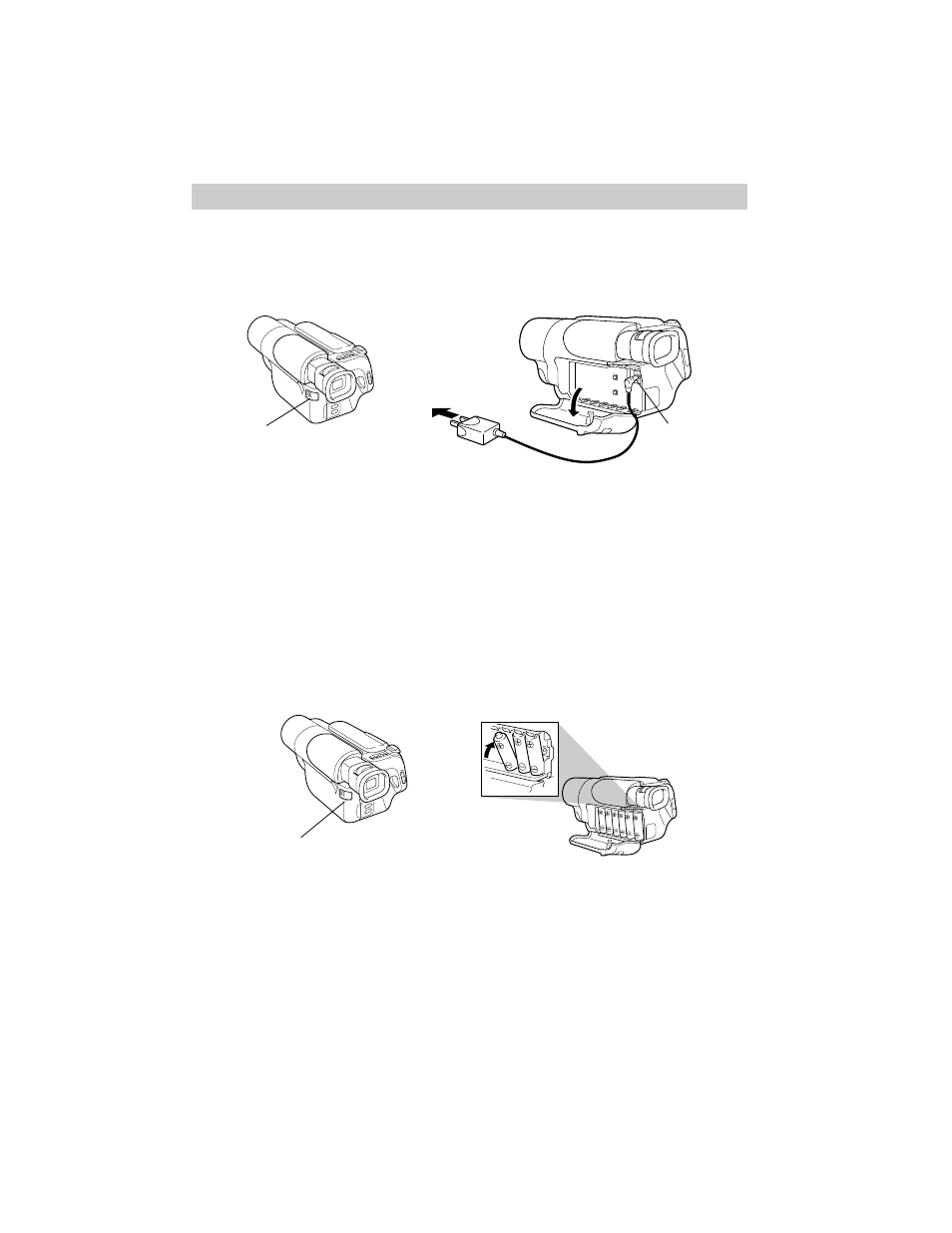 Supply power to the camcorder, First-time operation | RCA Pro848 User Manual | Page 6 / 64