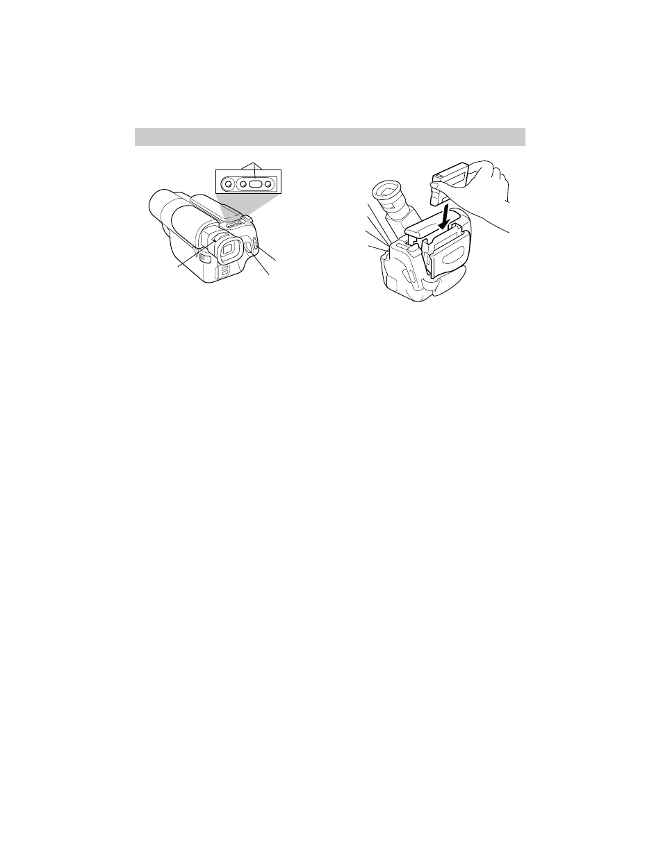 Turn on the camcorder, Insert a cassette, Adjust viewfinder focus | Start and stop recording, Play back what you have recorded, Turn off camcorder, First-time operation | RCA Pro848 User Manual | Page 7 / 64