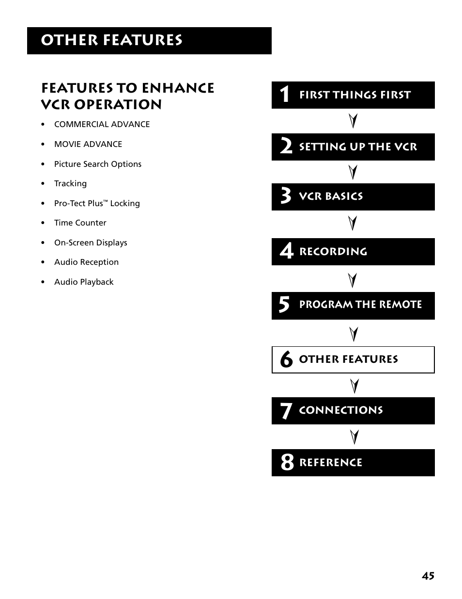 Other features | RCA Plus+ VR702HF User Manual | Page 47 / 84
